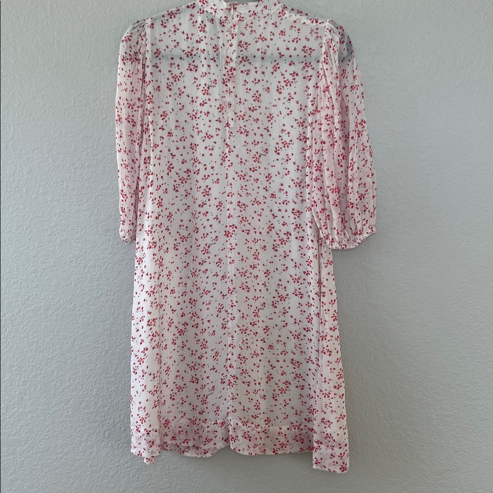 GANNI Printed Georgette Mini Dress. Size XS (34) - Picture 7 of 12